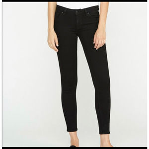 Hudson Super Skinny Krista Cropped Jeans Mid Rise